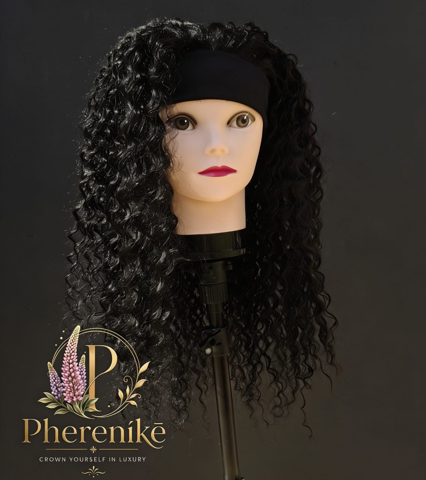 Curly Headband Wig (Human Blend)